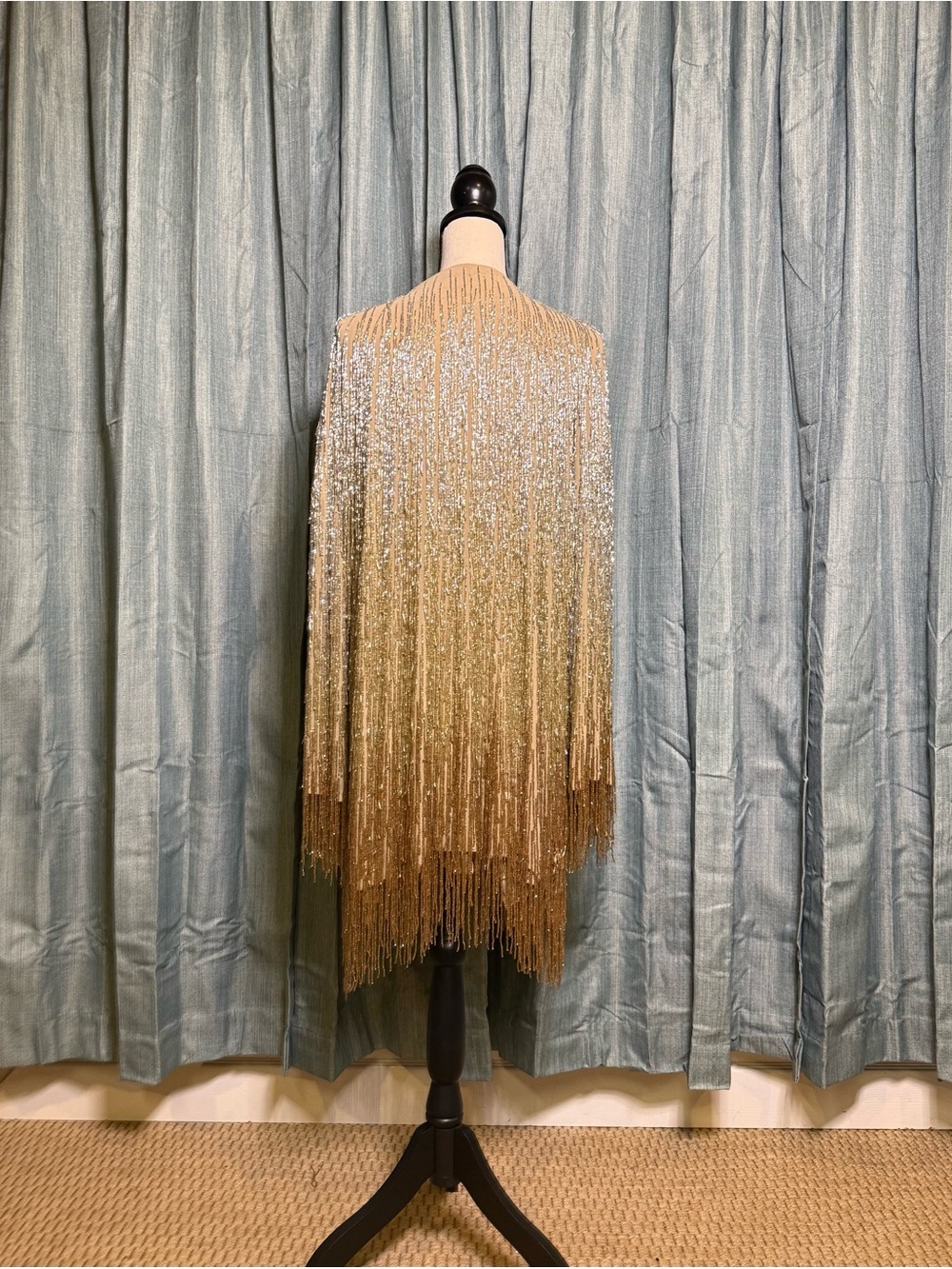 ASOS Champagne embellishment Slip Dress - Picture 3 of 7